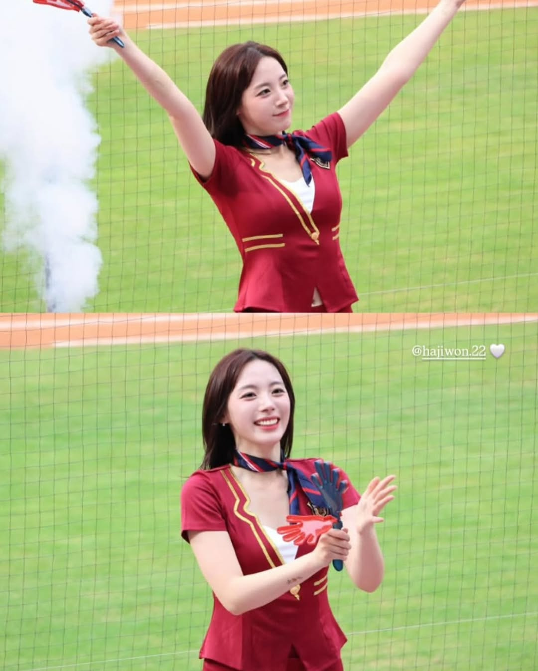 하지원 치어리더 스튜어디스 컨셉 복장.jpg | 인스티즈