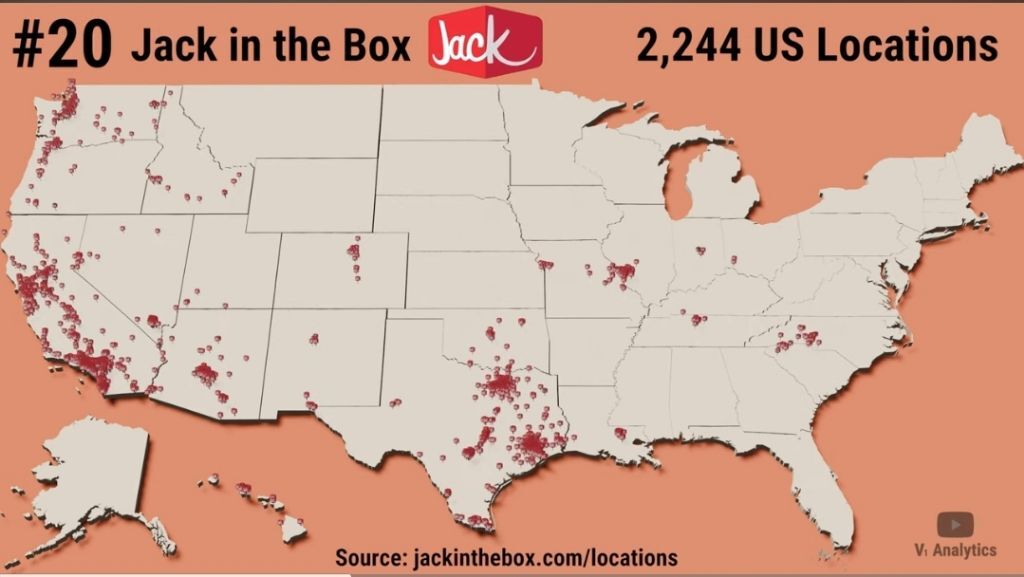 미국 패스트푸드 체인점 점포수 top 30 | 인스티즈