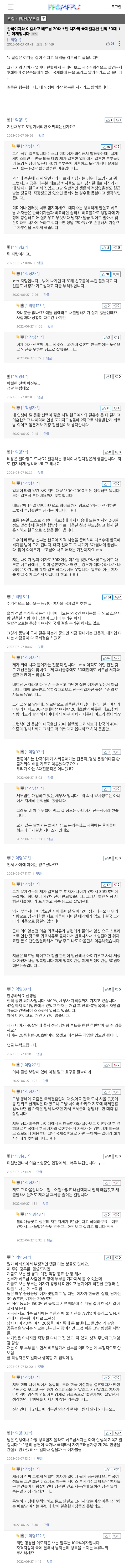 20대 초반 베트남녀와 결혼한 50대 남자 후기 | 인스티즈