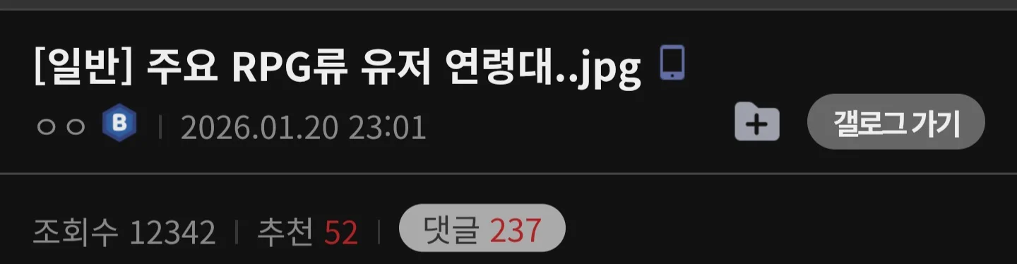 요즘 RPG겜 플레이 연령층 근황...jpg | 인스티즈