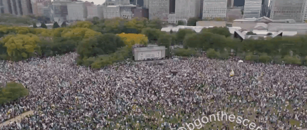 오늘자 역대급 규모의 반 트럼프 시위.gif | 인스티즈