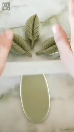 나뭇잎 모양 떡 | 인스티즈