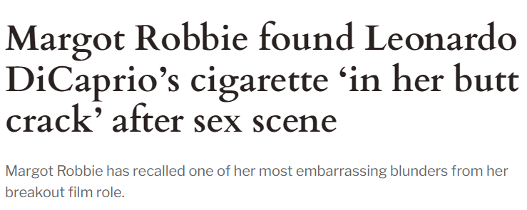 마고 로비 엉덩이에 들어갔던 디카프리오의 전자담배 | 인스티즈