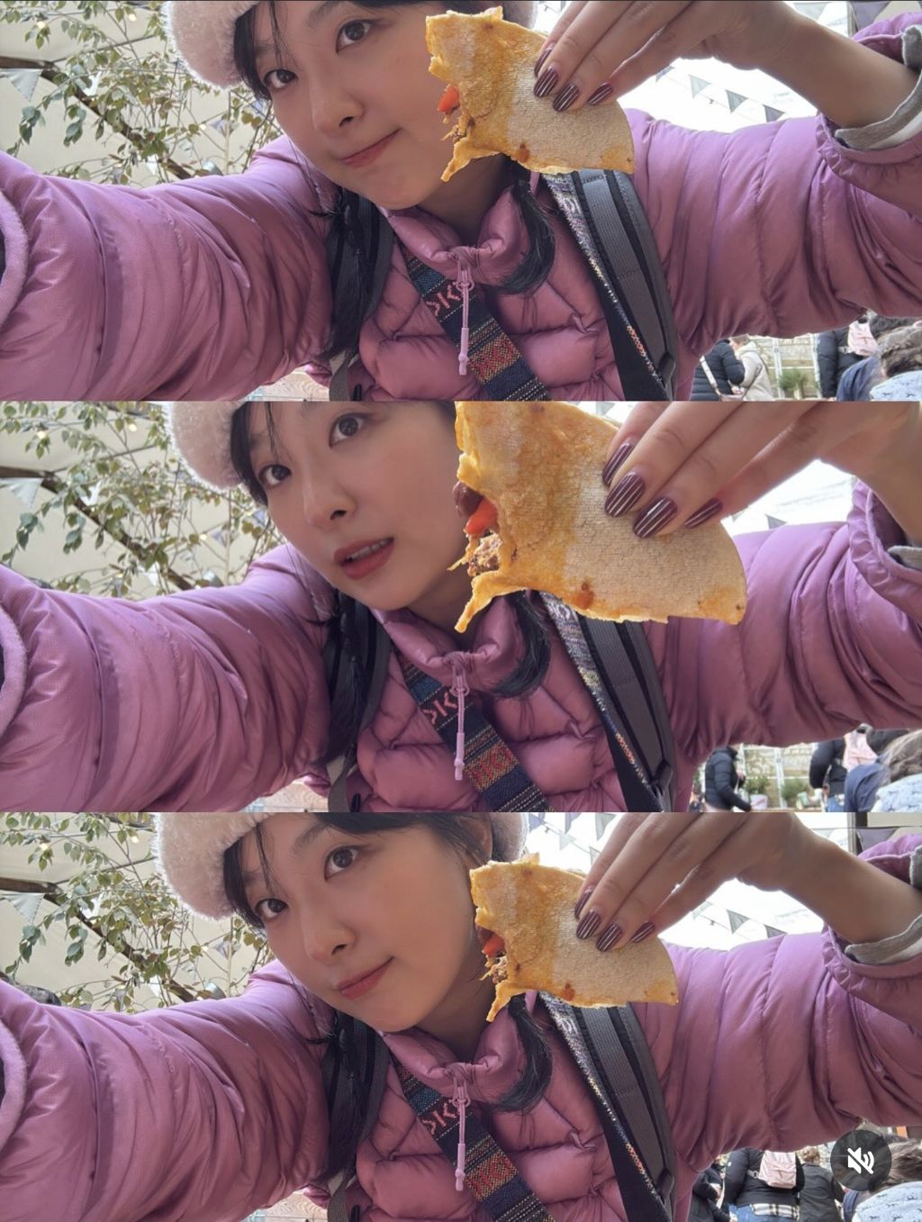 핑크색 곱창패딩 | 인스티즈