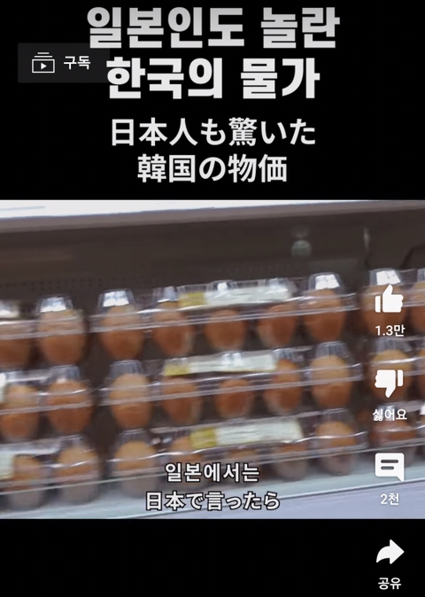 일본인들도 화들짝 놀란다는 한국 물가 | 인스티즈