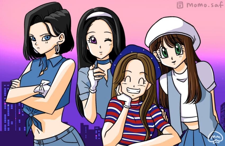 드래곤볼 그림체로 그려본 브레이브 걸스 | 인스티즈