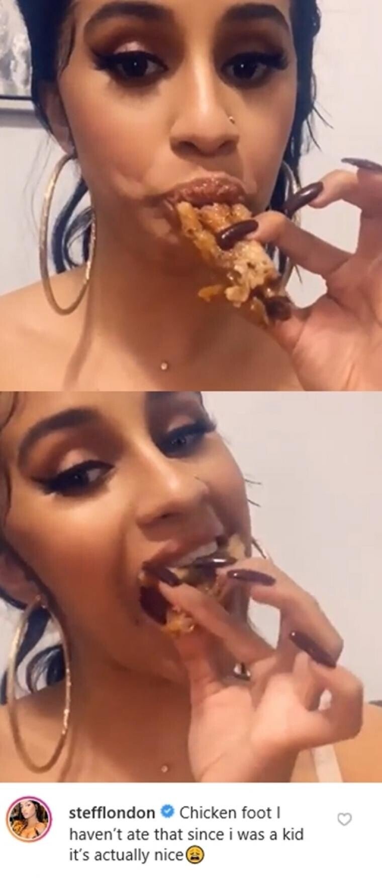 K-푸드 즐기는 카디비.jpg | 인스티즈