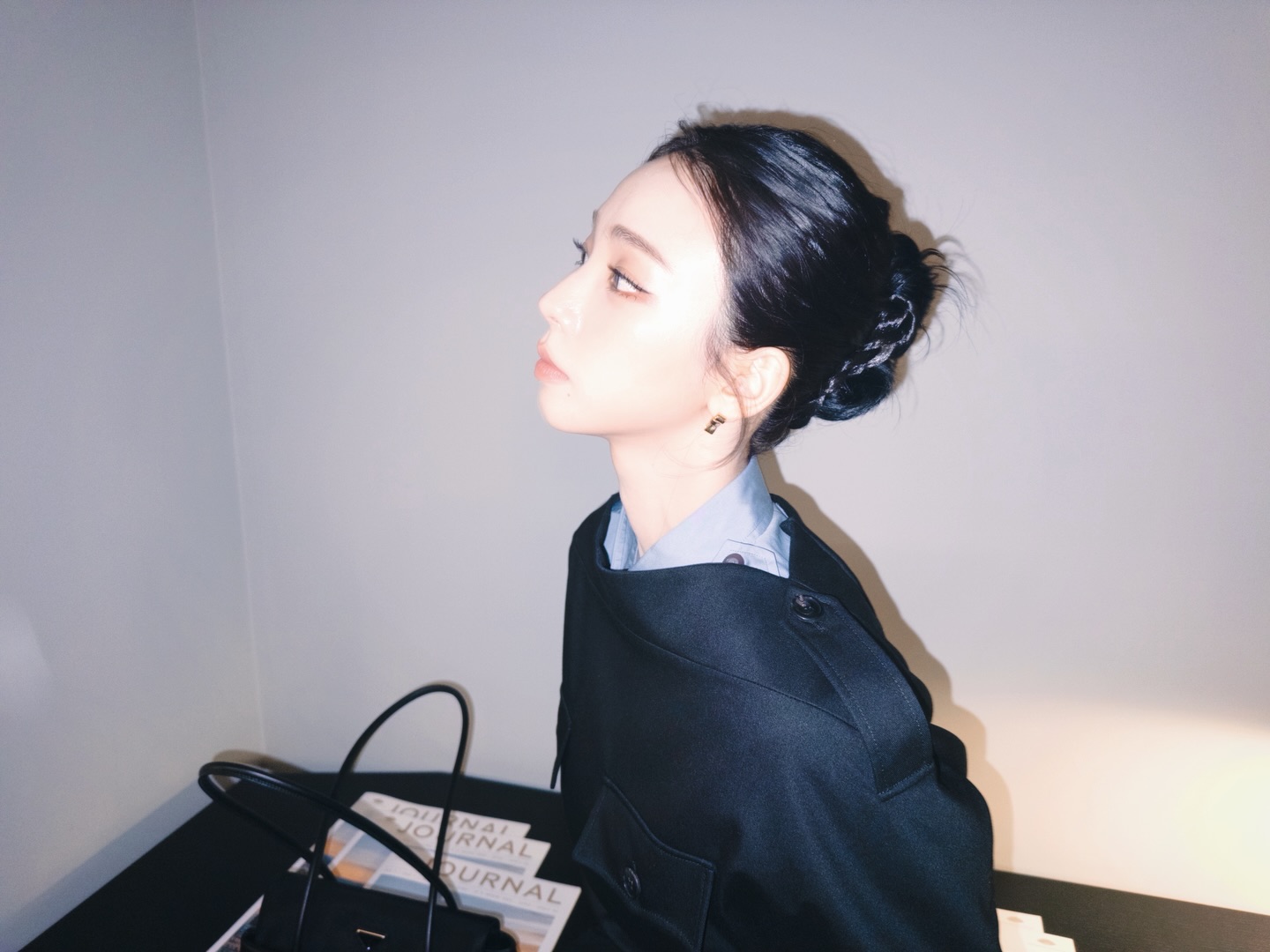 올빽머리 프라다 풀착장한 카리나 인스타 .jpg | 인스티즈