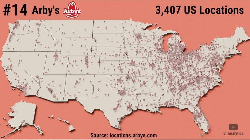 미국 패스트푸드 체인점 점포수 top 30 | 인스티즈