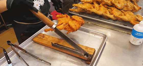 요즘 시장통닭 자르는 기술..GIF | 인스티즈