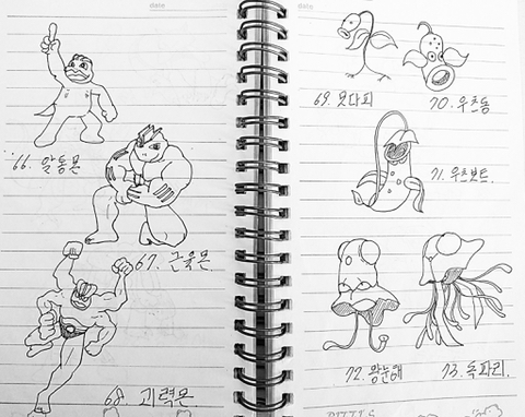 한 아버지가 띠부띠부씰 대신 직접 그려주셨던 포켓몬 도감 | 인스티즈