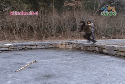 1박2일 시즌1 이승기 연못 입수.jpgif | 인스티즈