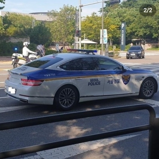 신형 제네시스 G80 경찰차.jpg | 인스티즈