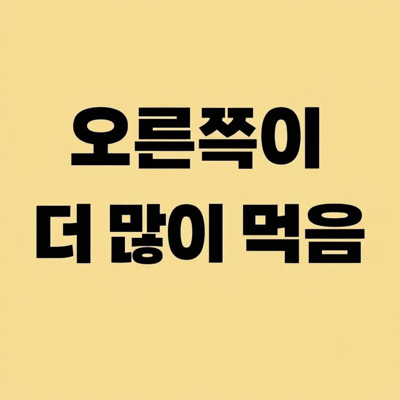 오른쪽이 더 많이 먹음 | 인스티즈