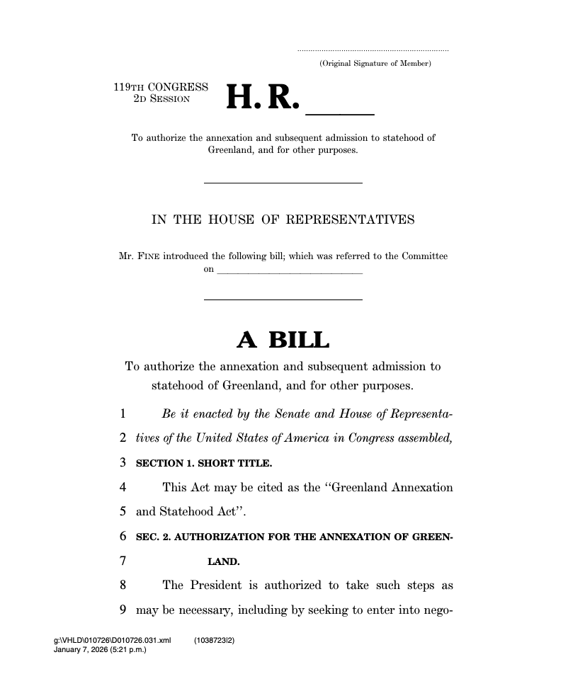 미국 하원에서 그린란드를 51번째 주로 만들자는 법안이 발의 | 인스티즈