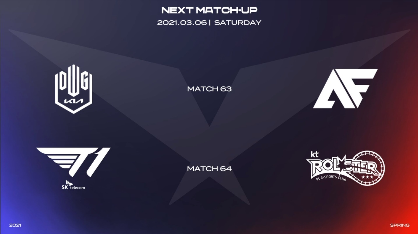 2021 LCK 스프링 2라운드 오늘의 매치업 | 인스티즈