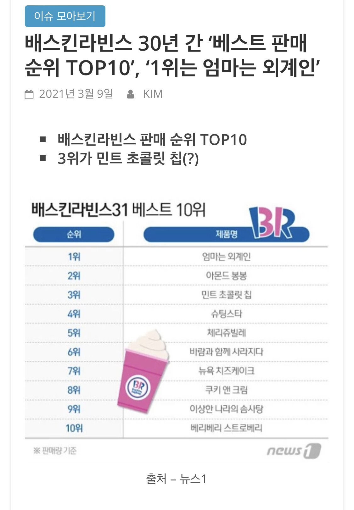 최근 7년 사이에 베스킨라빈스에 일어난 일 | 인스티즈