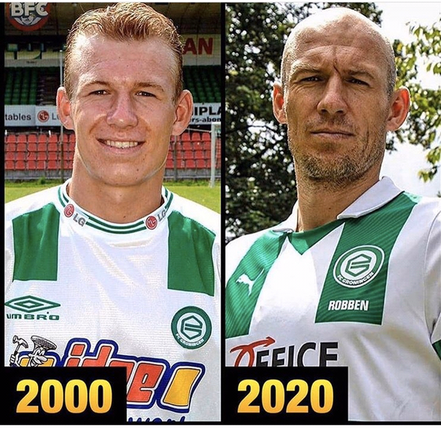 축구선수 아르옌 로벤 20년 전.JPG | 인스티즈