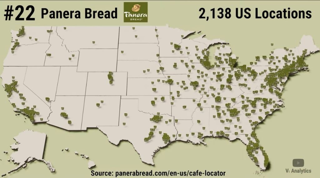 미국 패스트푸드 체인점 점포수 top 30 | 인스티즈