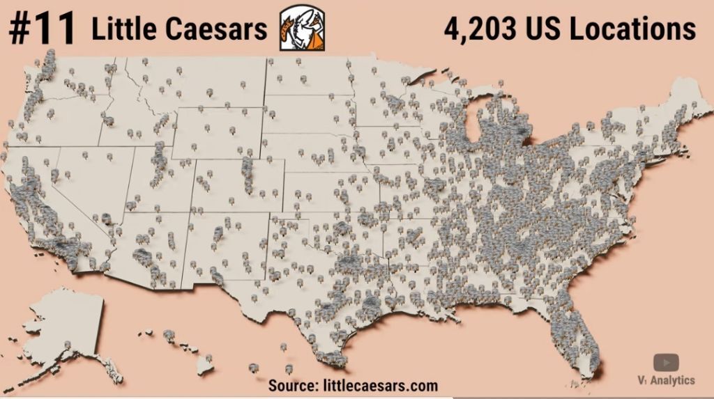 미국 패스트푸드 체인점 점포수 top 30 | 인스티즈