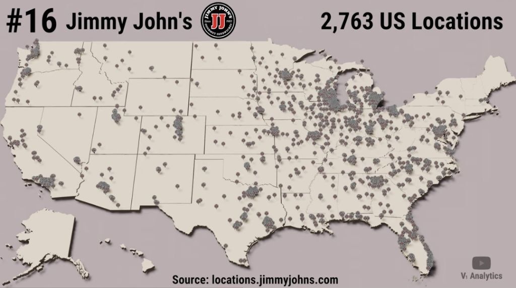 미국 패스트푸드 체인점 점포수 top 30 | 인스티즈