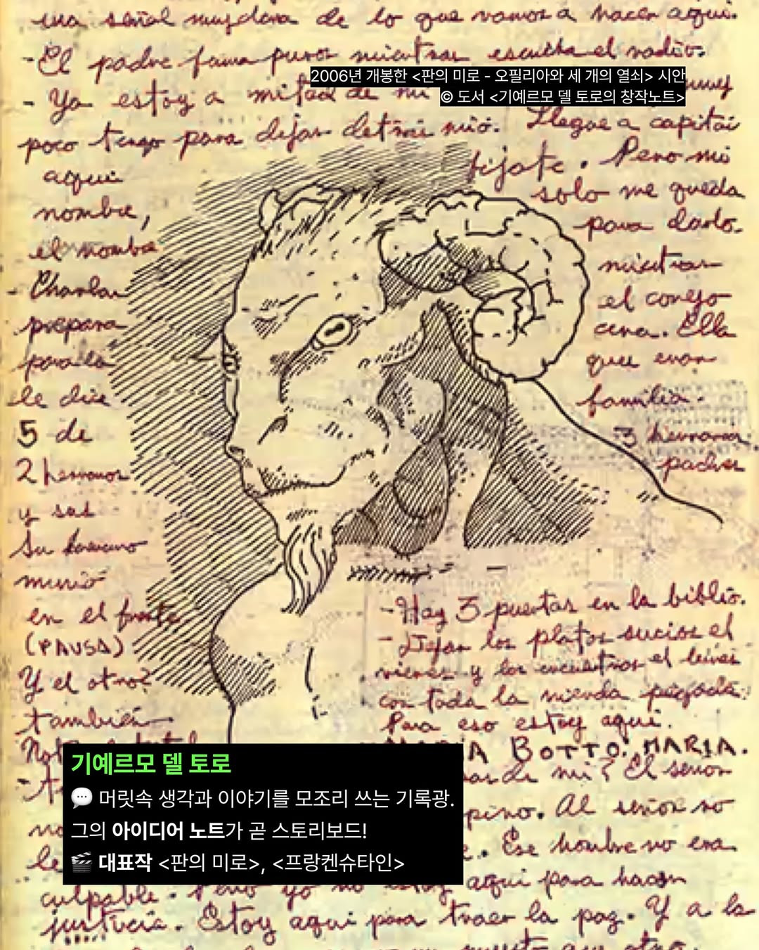 거장들의 영화 스토리보드 | 인스티즈