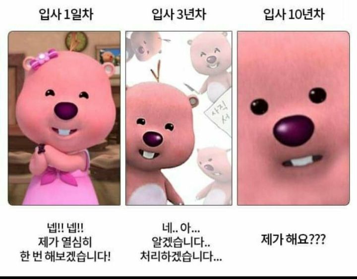 입사 1일차 / 입사 3년차 / 입사 10년차.jpg | 인스티즈