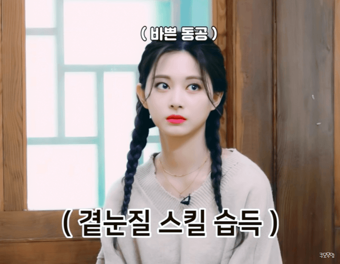 요상한 자세로 투호하는 트와이스.gif | 인스티즈