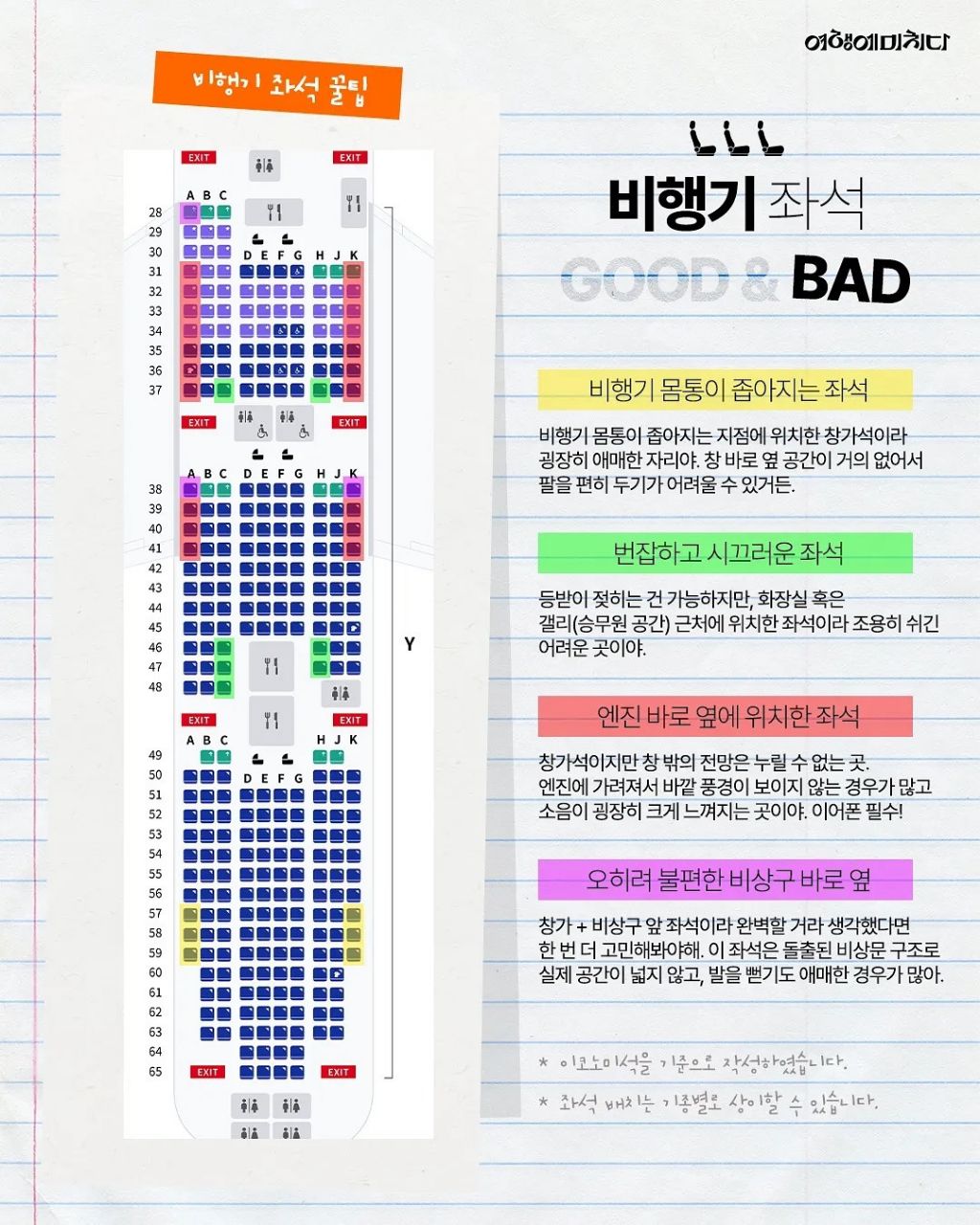 비행기 좌석 꿀팁 | 인스티즈