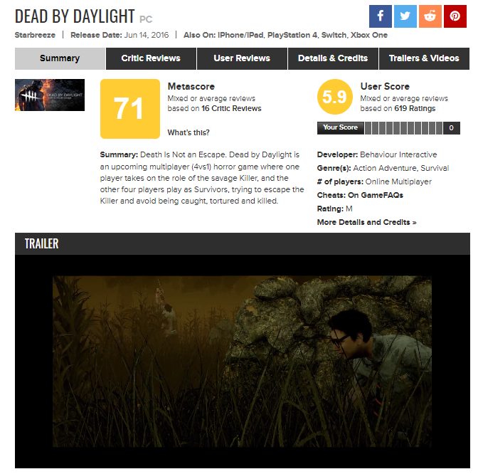 메타스코어 71점짜리 갓겜 | 인스티즈