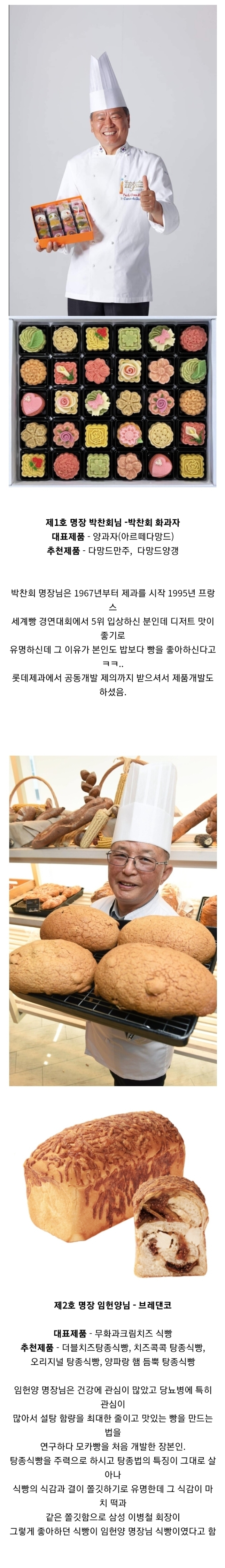 한국 제과명장 14인과 대표빵.JPG | 인스티즈