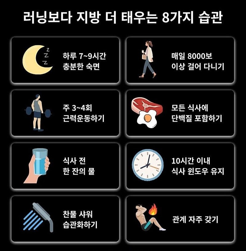 러닝보다 지방 더 태우는 습관들 | 인스티즈