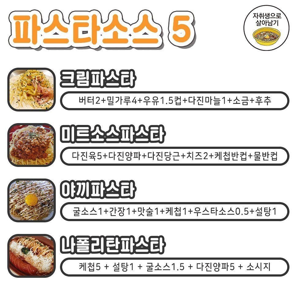 파스타 소스 레시피.jpg | 인스티즈