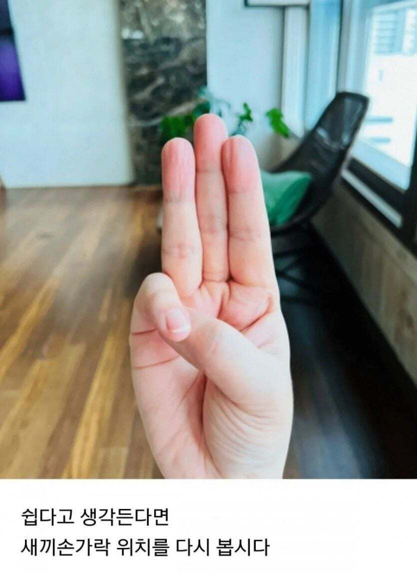 극소수만 된다는 손동작 | 인스티즈