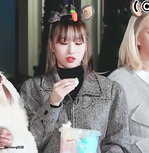 솜사탕으로 콧수염 만드는 트와이스.gif | 인스티즈