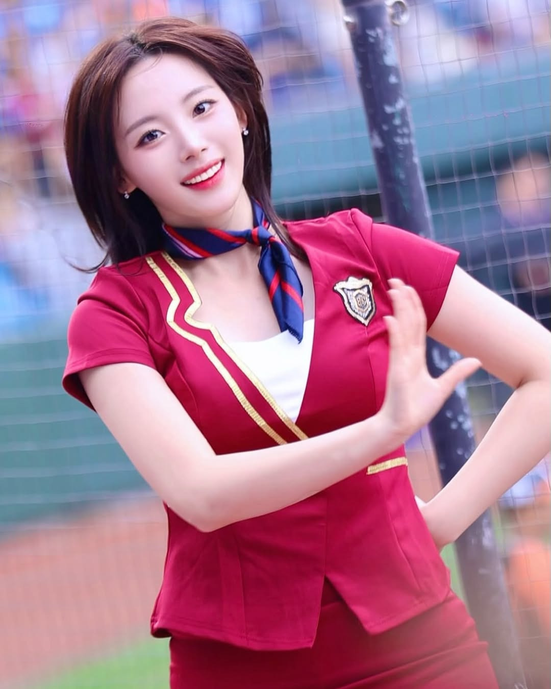 하지원 치어리더 스튜어디스 컨셉 복장.jpg | 인스티즈