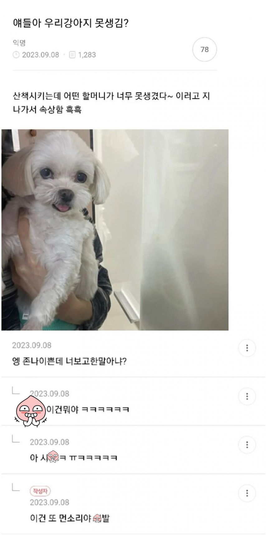 ??? :: 얘들아 우리강아지 못생김? - 웃긴자료 ‥‥‥‥‥、 - 도탁스 (DOTAX) ??? :: 얘들아 우리강아지 못생김?