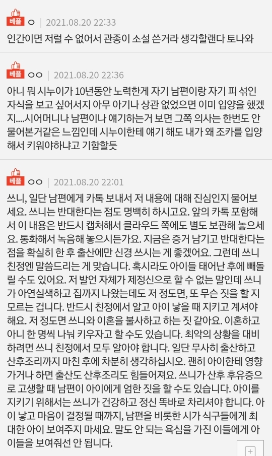 쌍둥이 중 한 아이를 형님네 주자는 남편 | 인스티즈