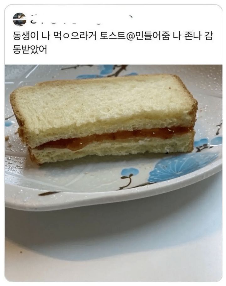 동생이 만들어준 토스트.jpg | 인스티즈