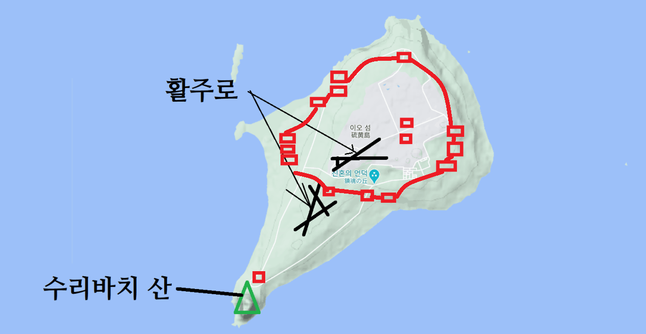 지도로 보는 태평양 전쟁, 이오지마 전투 | 인스티즈