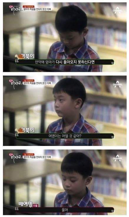(진짜 너무 슬픔, 눈물 흘릴 각오 필수) 엄마의 죽음을 받아들이는 아이 | 인스티즈
