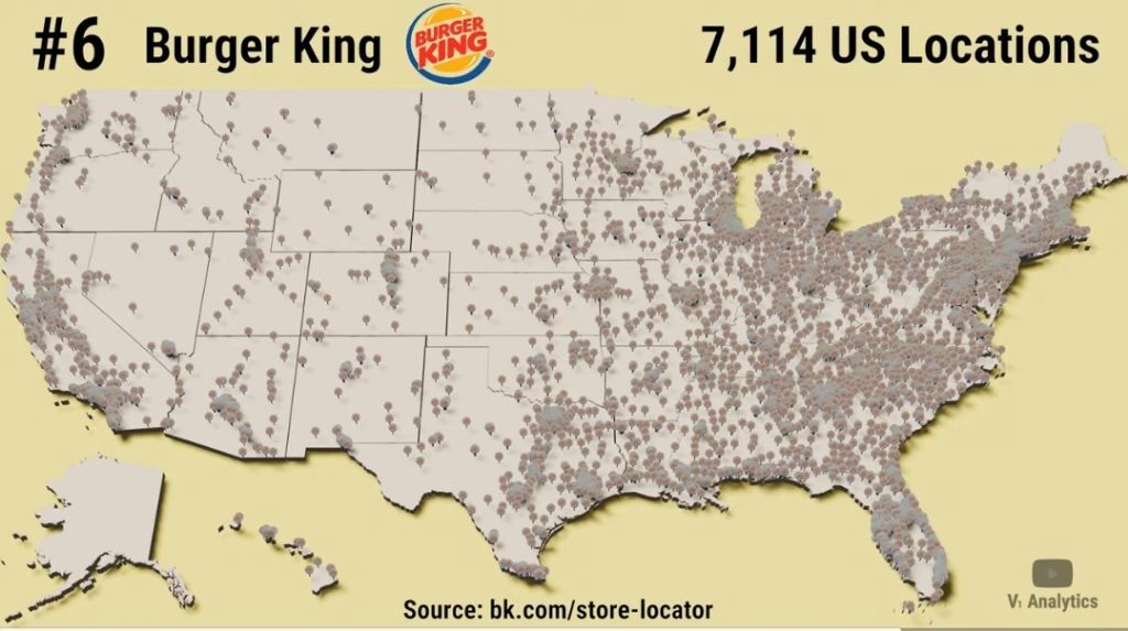 미국 패스트푸드 체인점 점포수 top 30 | 인스티즈