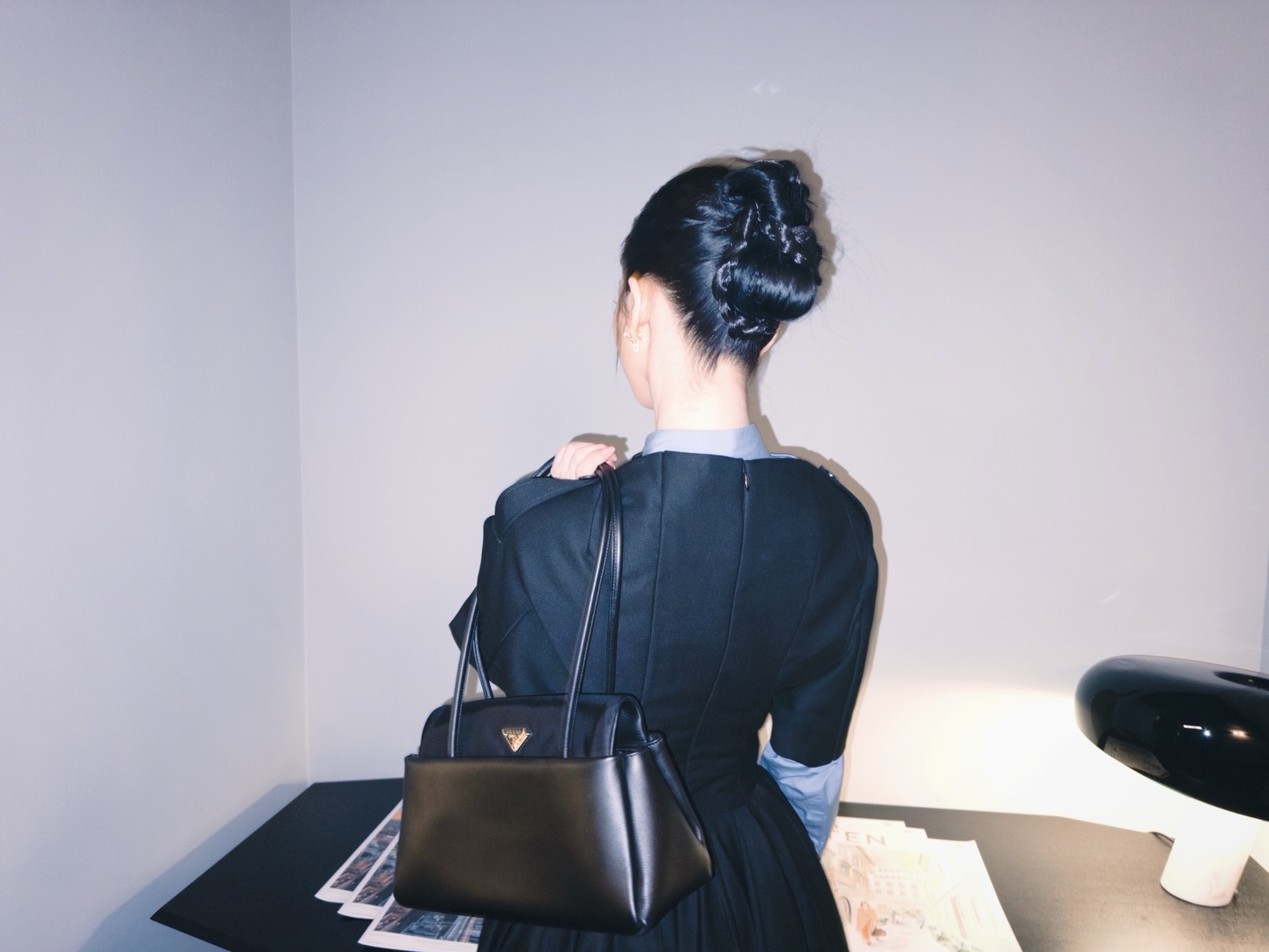 올빽머리 프라다 풀착장한 카리나 인스타 .jpg | 인스티즈