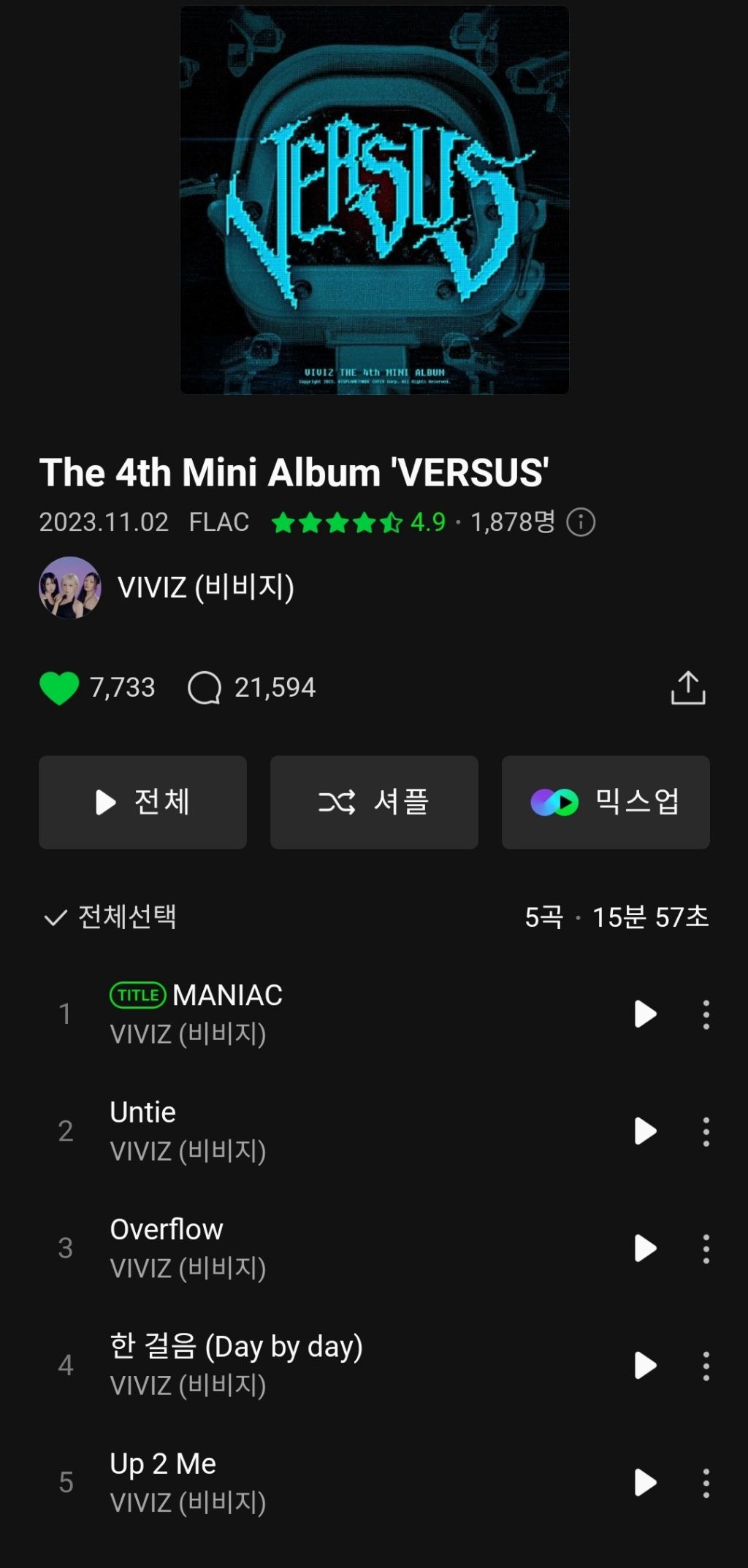 오늘자 2주년 맞이한 VIVIZ - MANIAC | 인스티즈