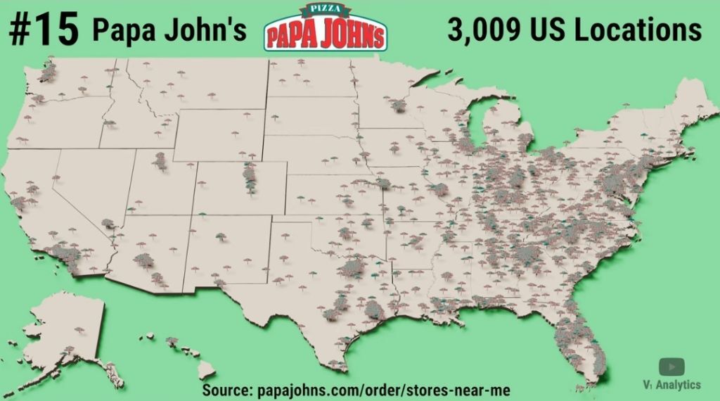 미국 패스트푸드 체인점 점포수 top 30 | 인스티즈