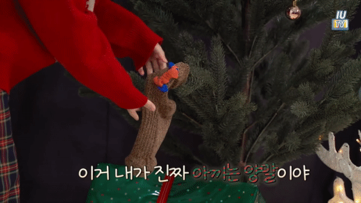 아이유가 아끼는 양말.gif | 인스티즈