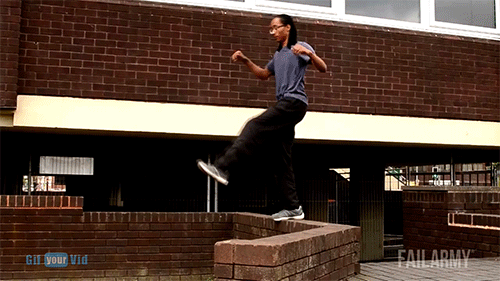 정말 아파보이는 파쿠르 실패 모음 .gif | 인스티즈