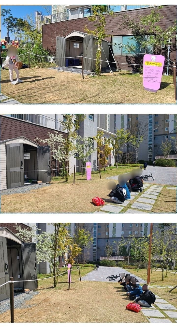 경남의 한 아파트의 길고양이 집.jpg | 인스티즈