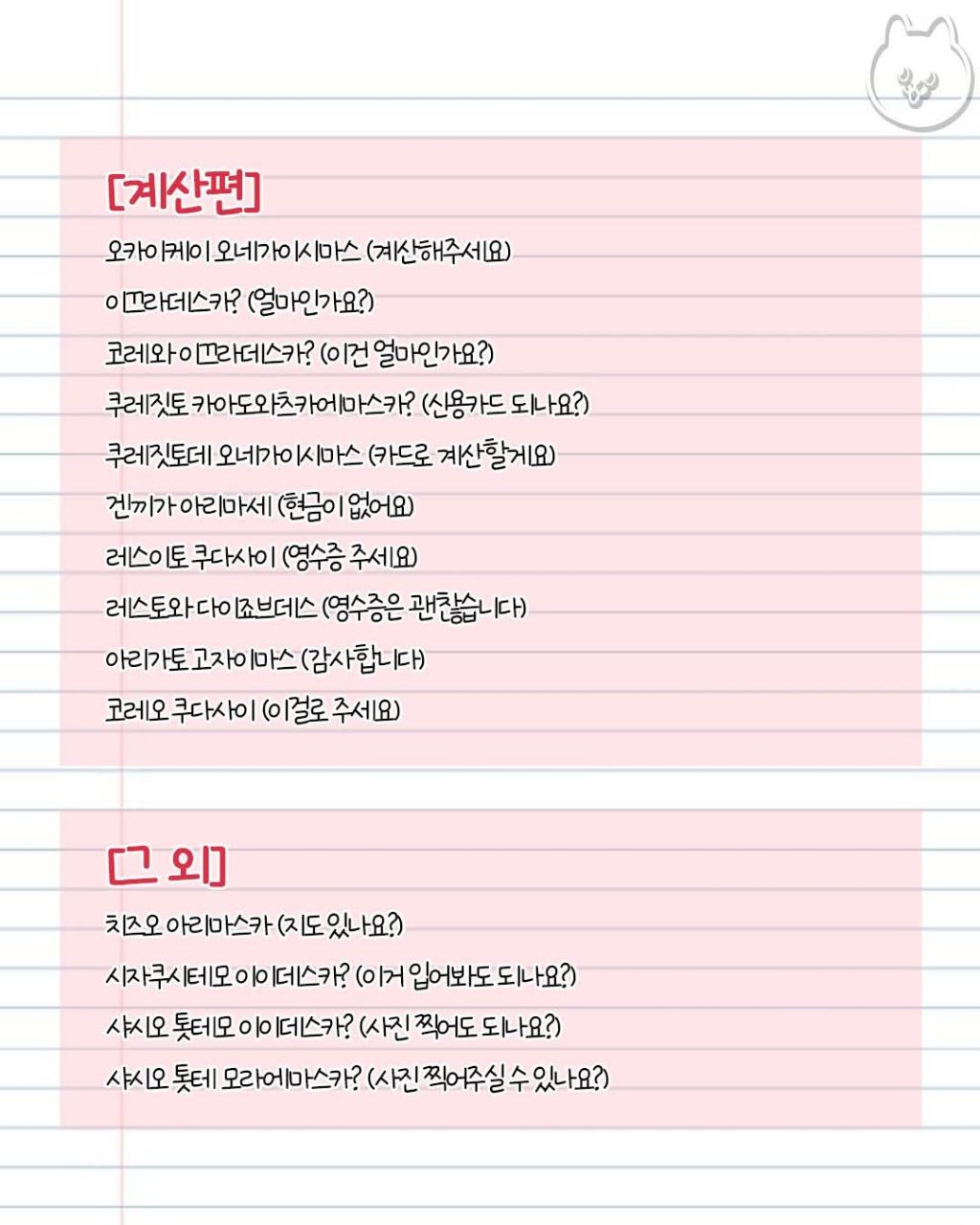 일본여행 필수회화 | 인스티즈