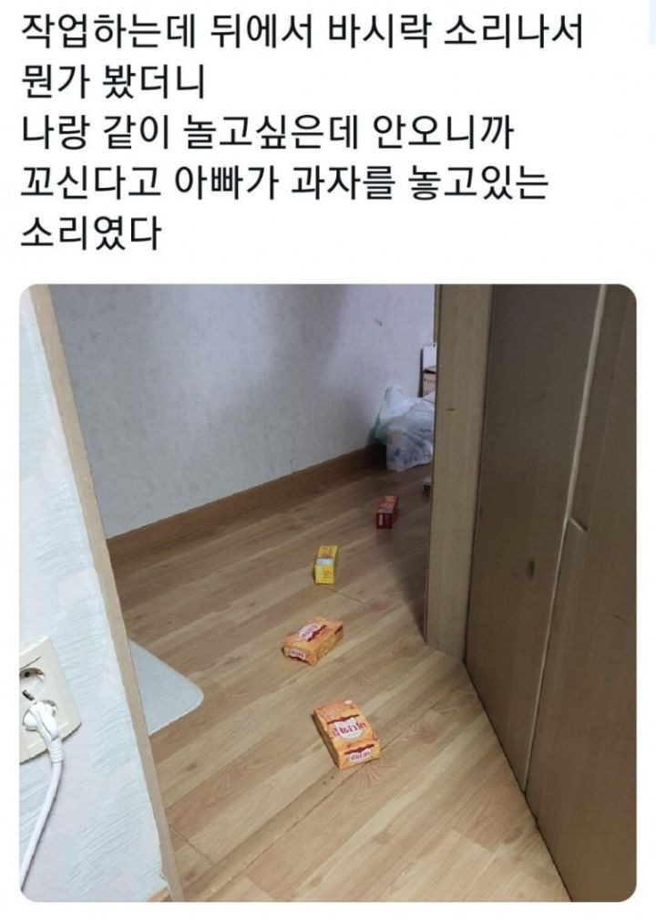 아버지의 귀여운 작업 | 인스티즈